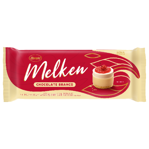 Chocolate Barra Melken Branco - Embalagem com 1,010KG