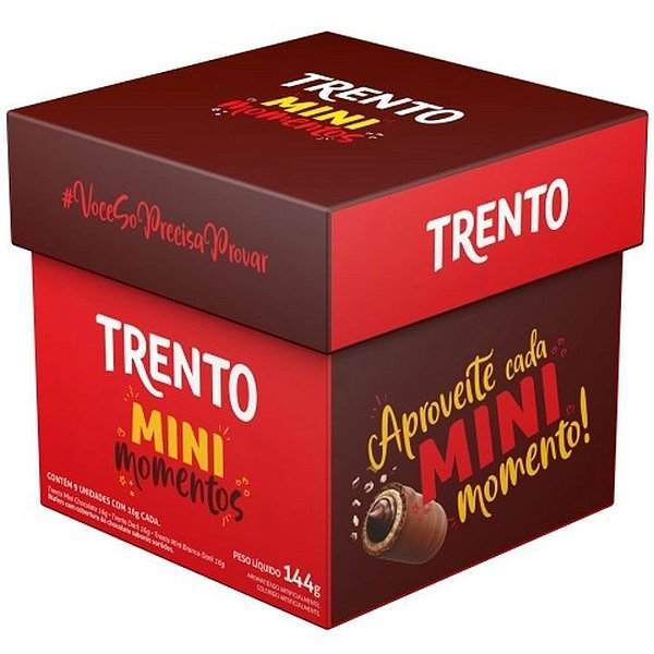 Trento Mini Momentos Sortido - Caixa 144G