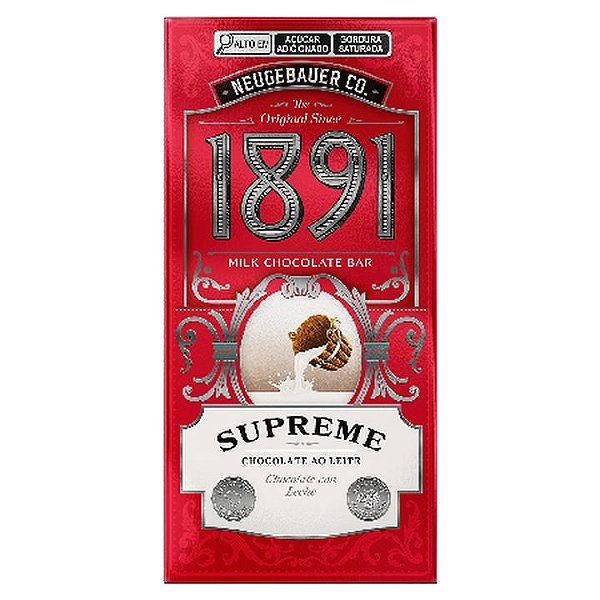 Chocolate 1891 Supreme - Embalagem com 90G