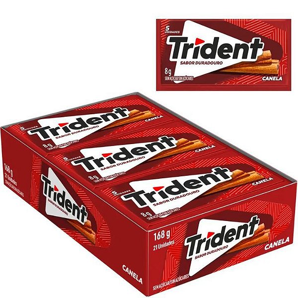 Chiclete Trident Sabor Canela - Display 168G