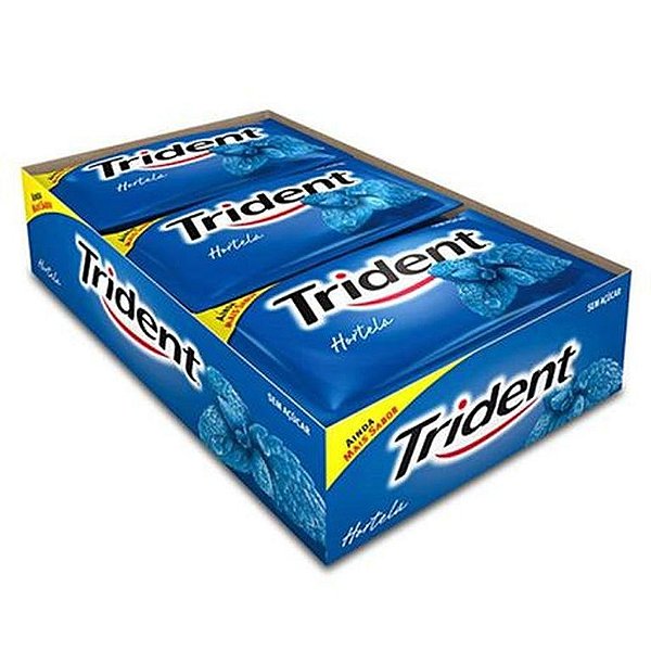 Chiclete Trident Sabor Hortelã - Display 168G