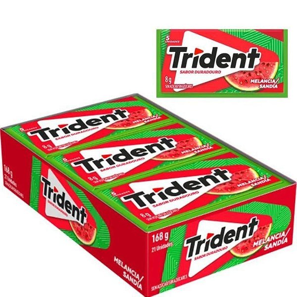 Chiclete Trident Sabor Melancia - Display 168G