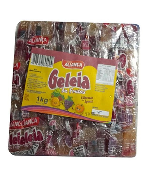Doce Geleia Aliança Sabor Frutas - Embalagem com 1KG