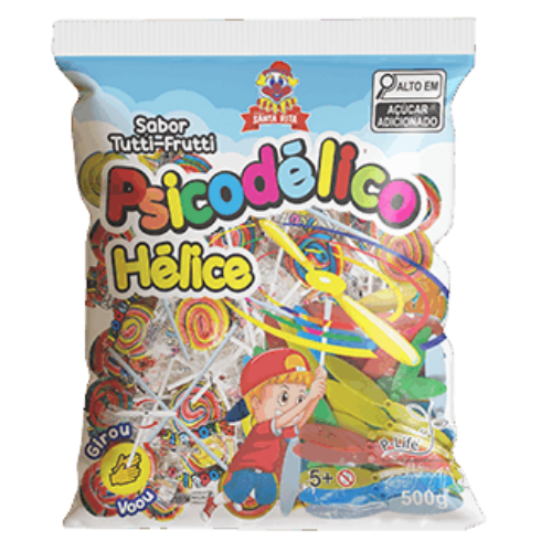 Pirulito Psicodélico Hélice - Embalagem com 500G
