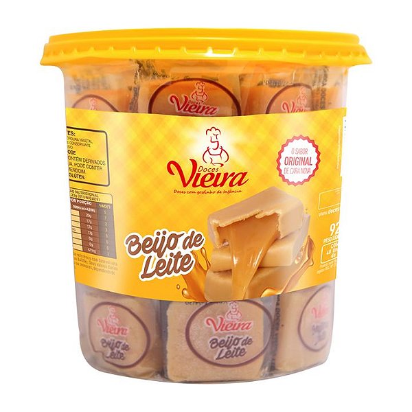 Beijo de Leite Doces Vieira - Embalagem com 920G