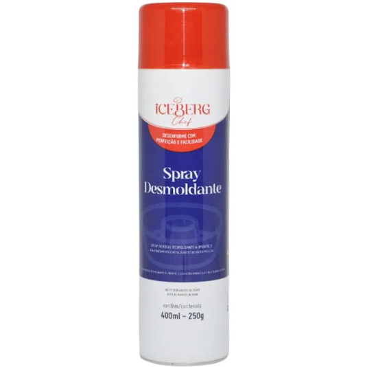Desmoldante Alimentício Chef Ice Berg Spray - Embalagem com 400ML