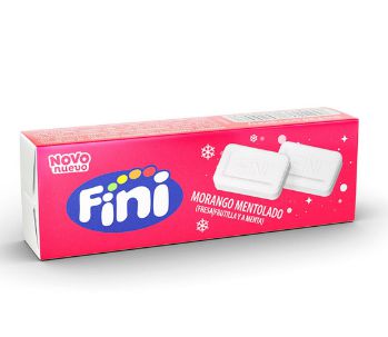 Pastilha Fini  Morango Mentolado - Pacote  14G