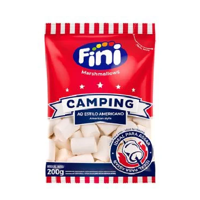 Marshmallow Fini Camping - Pacote 200G