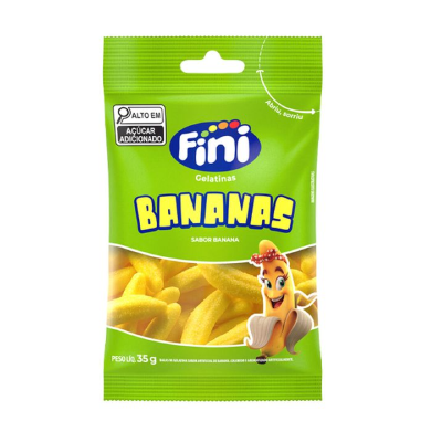 Gelatina Fini Bananas - Pacote 35G