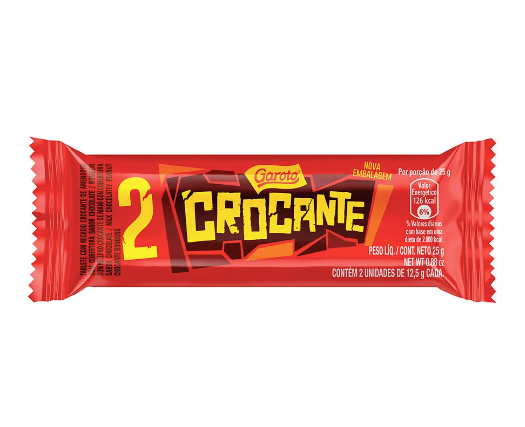 Chocolate Crocante - Embalagem com 25G