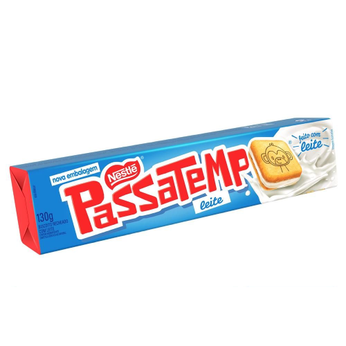 Biscoito Passatempo Recheio Sabor Leite -130G