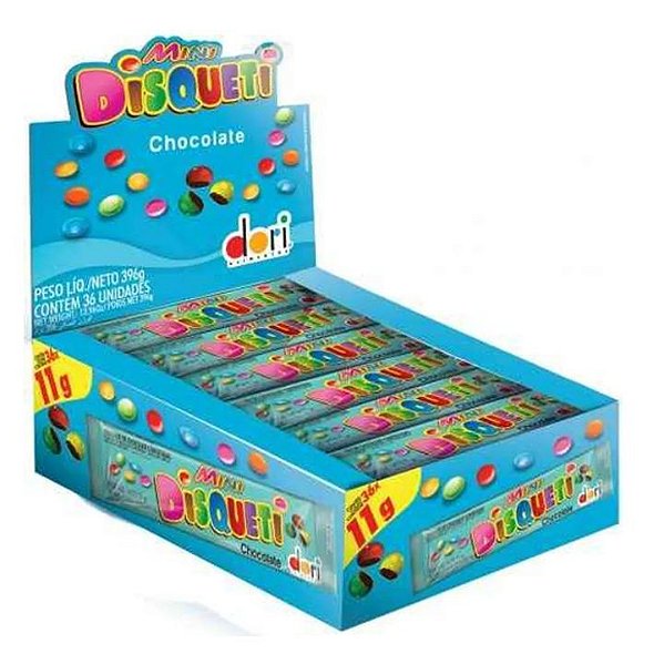 Disquete Mini Confeito de Chocolate 36x11Gr