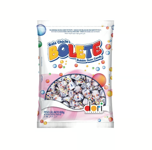 Bala Dori Chiclete Bolete - Embalagem com 600G