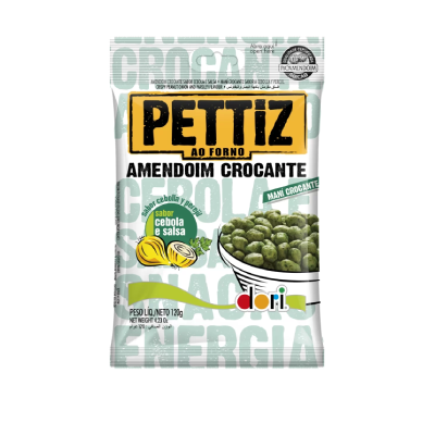 Amendoim Dori Pettiz Crocante Sabor Cebola e Salsa - Pacote com 120G