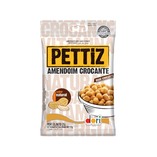 Amendoim Dori Pettiz Crocante Sabor Natural - Pacote com 120G