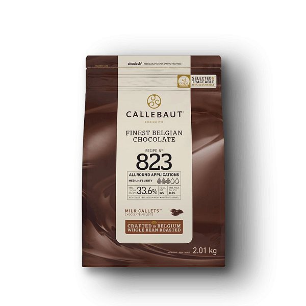 Chocolate Belga Callets Ao Leite 33.6% Cacau - Gotas  1KG