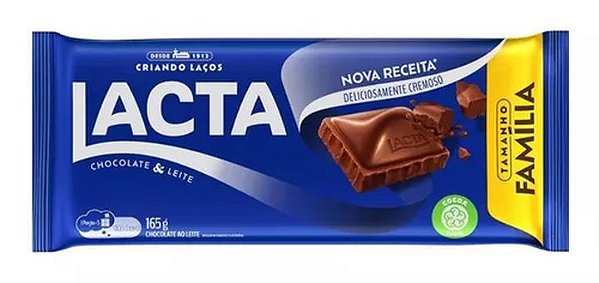 Chocolate  Lacta Ao Leite -165G
