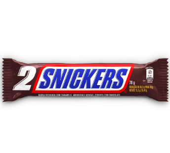 Chocolate Snickers Original Duo - Embalagem com 78G
