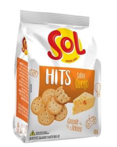 Sol Biscoito Hit Sabor Queijo - 80G