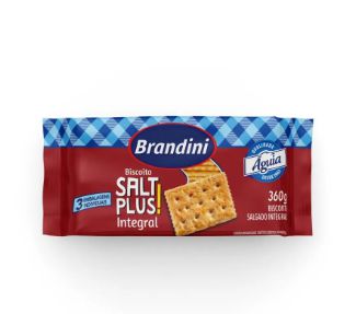 Cream Cracker Salt Plus Integral - Pacote com 360G
