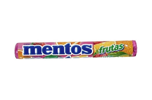 Bala Mastigável Mentos Fruit Sortida - Embalagem com 37,5G