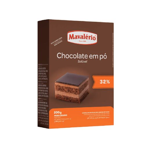 Mavalério Chocolate  Em Po Soluvel 32% Cacau 200G