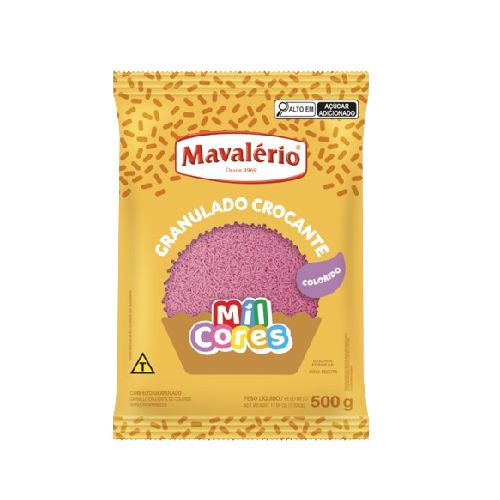 Mavalério Granulado Crocante Rosa 500G