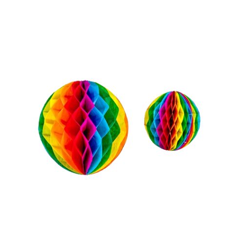 Enfeite Decorativo Bola Junina Colorida 02 uni. - 20cm e 30cm