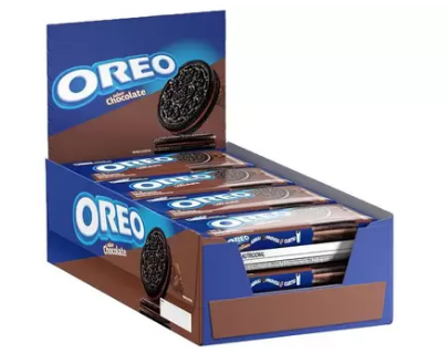 Biscoito Recheado Oreo Sabor Chocolate - Display com 288G