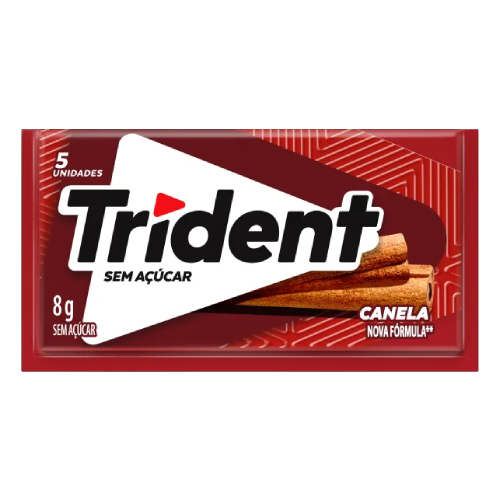 Chiclete Trident Sabor Canela - Embalagem com 8G