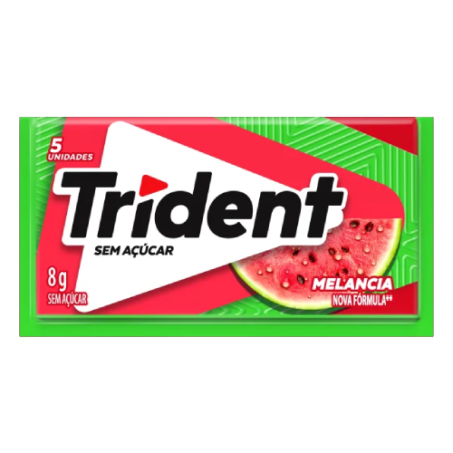 Chiclete Trident Sabor Melancia - Embalagem com 8G