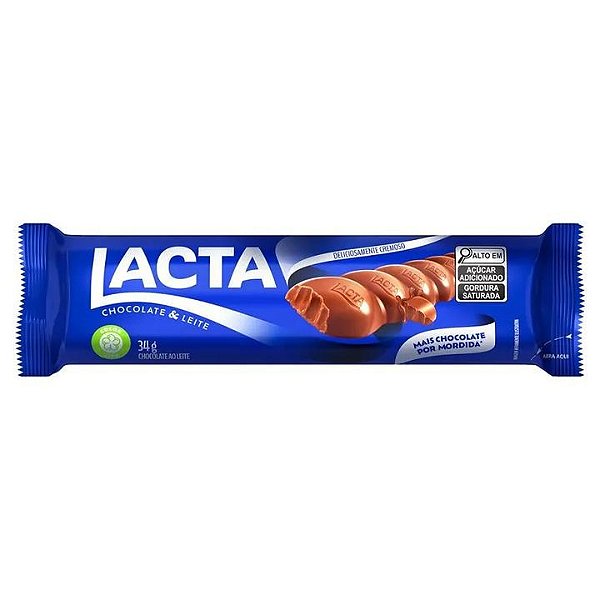 Chocolate Lacta Ao Leite 34G