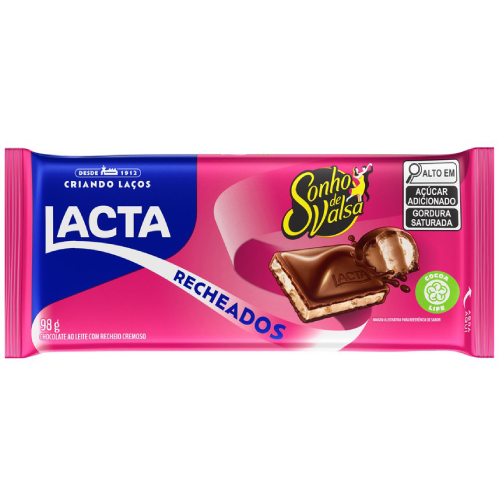 Chocolate Sonho de Valsa Recheado - Embalagem com 98G