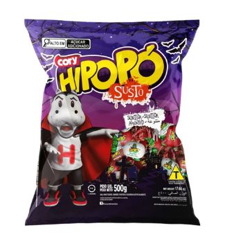 Bala Mastigável Susto Hipopó Sortida - 500G
