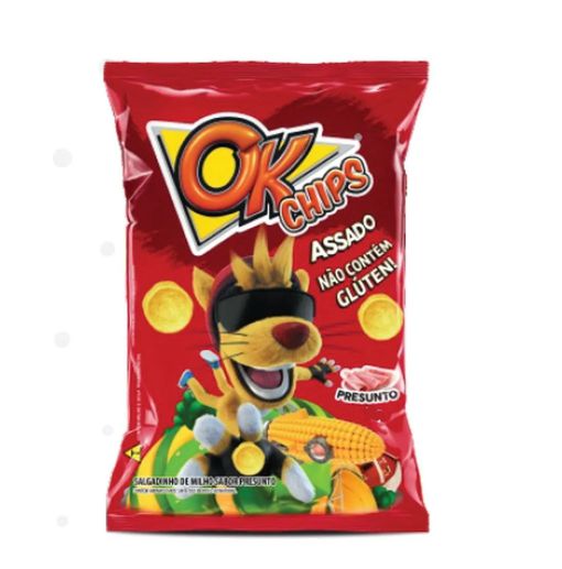 Salgadinho Ok Chips Sabor Presunto 28G