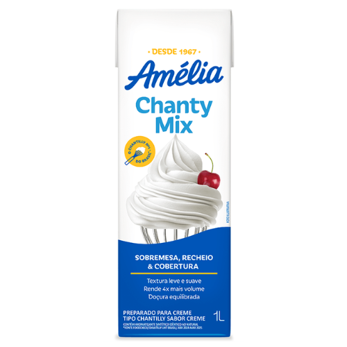 Chantilly Amelia Chanty Mix - Embalagem com 1L