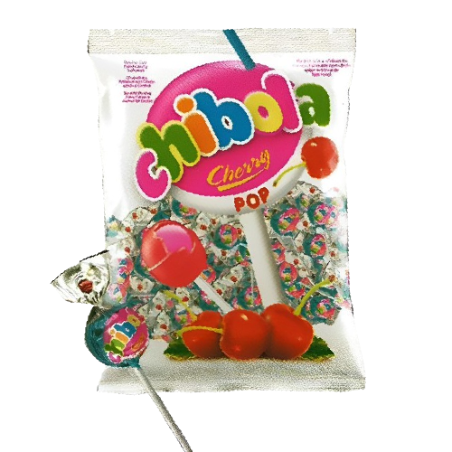 Pirulito Cherry Chibola - Pacote com 600G