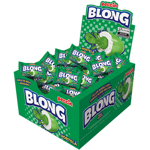 Chiclete Blong Sabor Hortelã - Embalagem com 200G