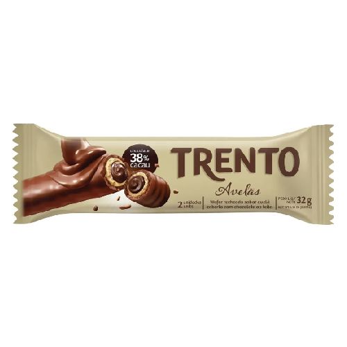 Wafer Trento Avelã 38% Cacau 32G