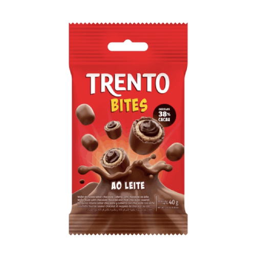 Wafer Trento Bites ao Leite - Pacote com 40G