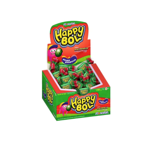 Chiclete Happy Bol Sabor Melancia - Embalagem com 140G