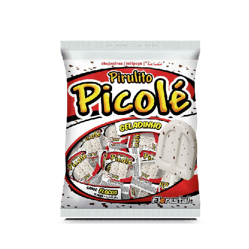 Pirulito Picolé Flocos Florestal - Pacote com 550G
