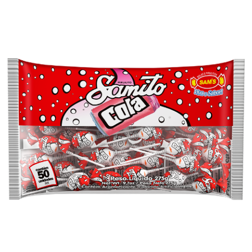 Pirulito Samito Cola - Embalagem com 275G