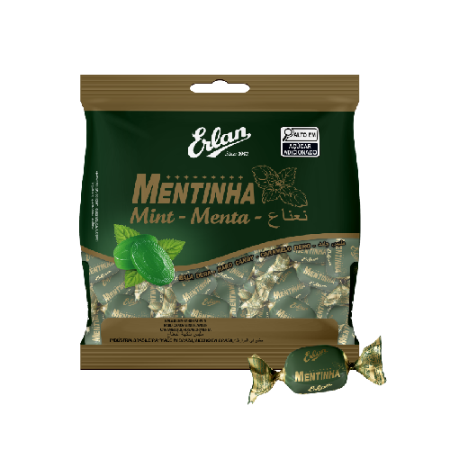 Bala Dura Mentinha Erlan 500G