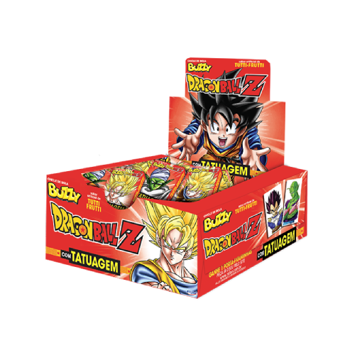 Chiclete Buzzy Tatoo Dragon Ball Z Tutti- Frutti 400G