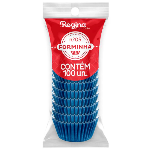 Forminha Papel Regina Nº 05 Azul Royal - Embalagem com 100 UN