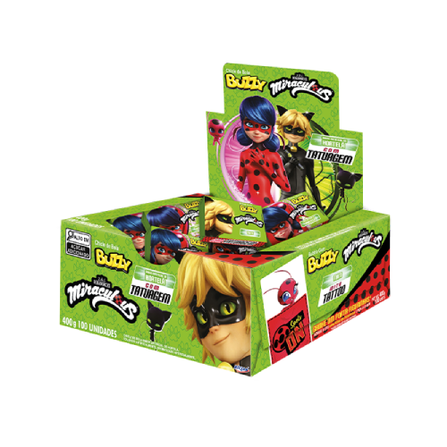 Chiclete Buzzy Ladybug Hortelã 400G