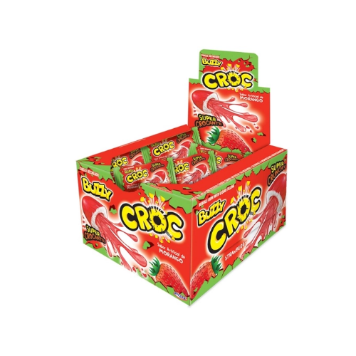 Chiclete Buzzy Croc Morango 172G