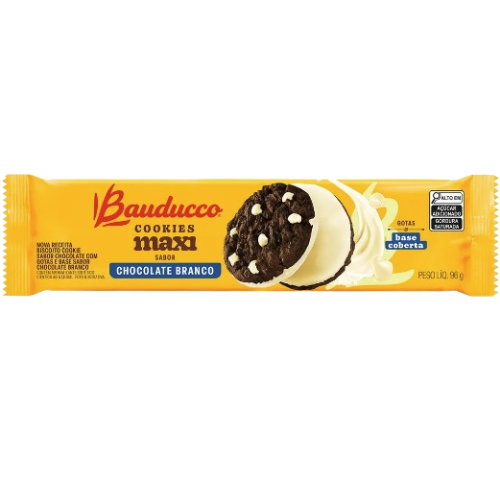 Cookie Maxxi Branco Bauducco - 96G