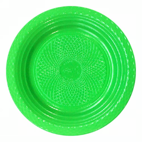 Prato Raso Descartável Forfest Verde Claro 15CM - Pacote com 10 UN